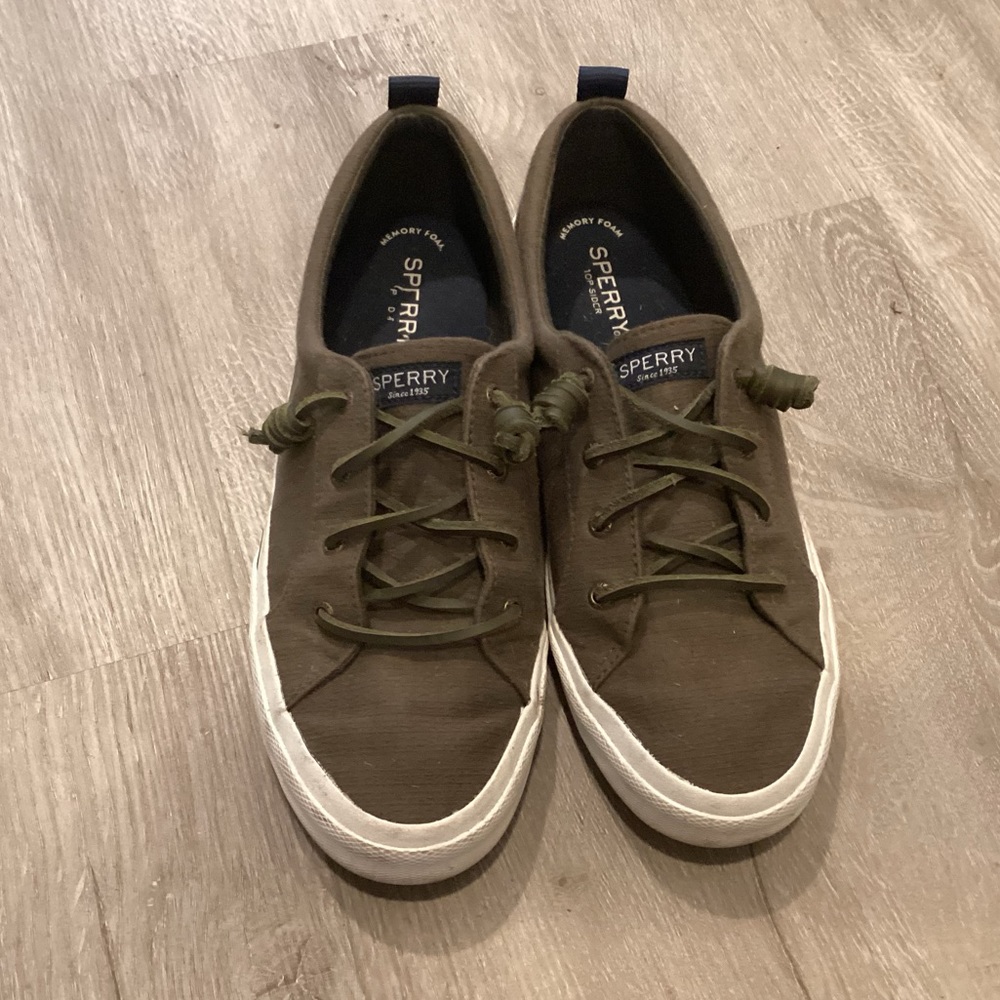 Sperry Slip-on Green Sneakers - Like New